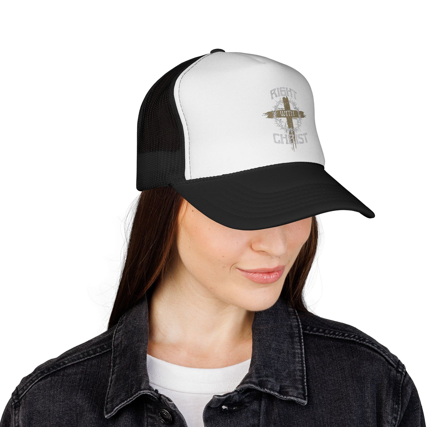 Right with Christ trucker cap