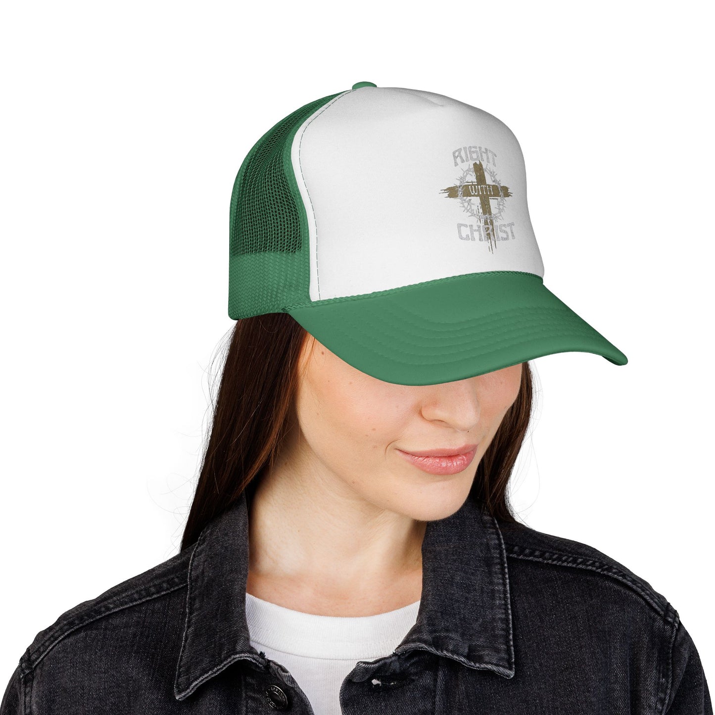 Right with Christ trucker cap