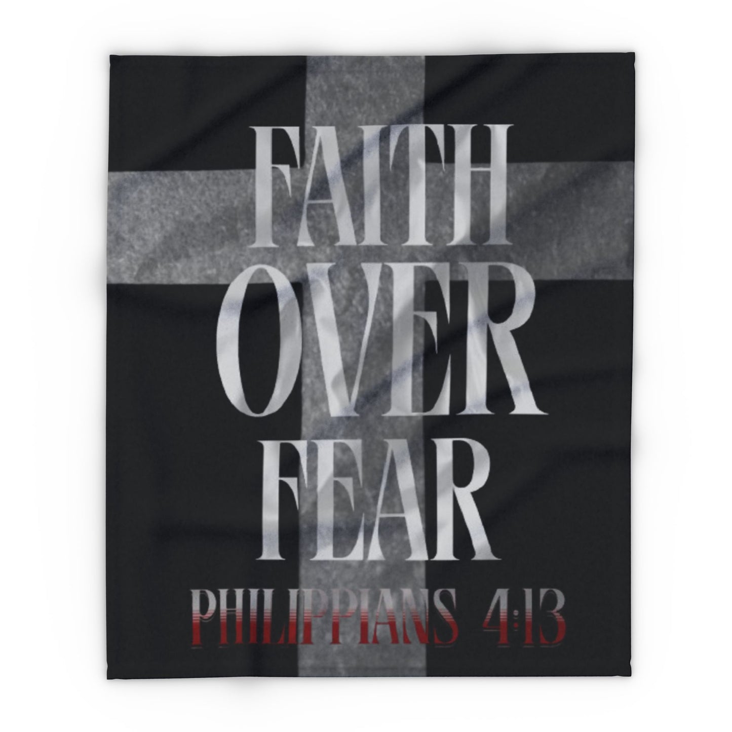 Faith Over Fear Fleece Blanket